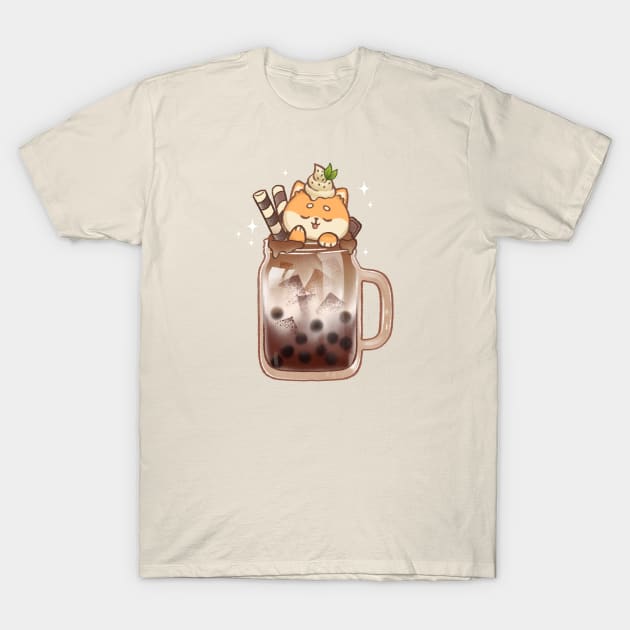 Shiba Moka Frappe T-Shirt by Kukoo.Kat